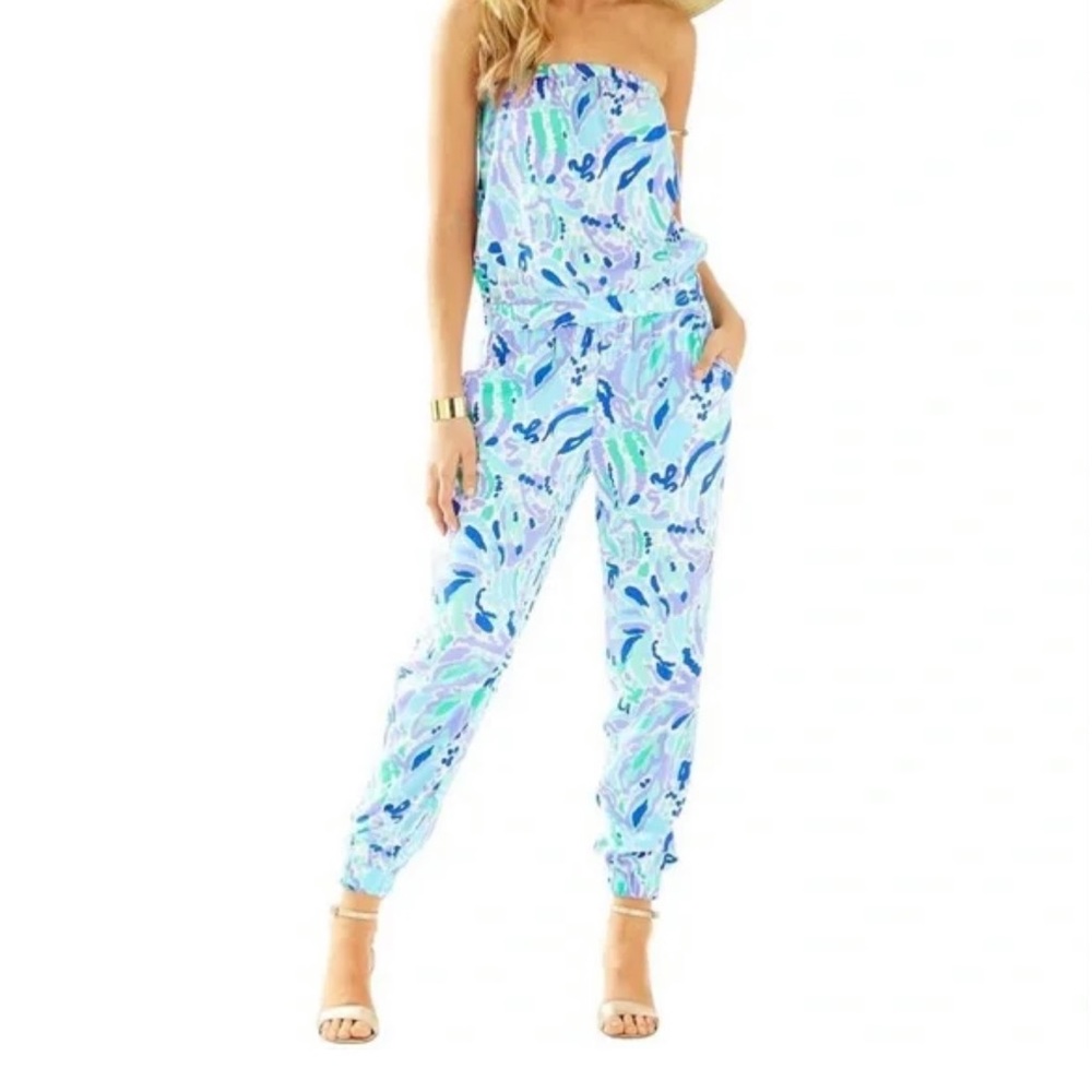 Lilly Pulitzer strapless jumpsuit